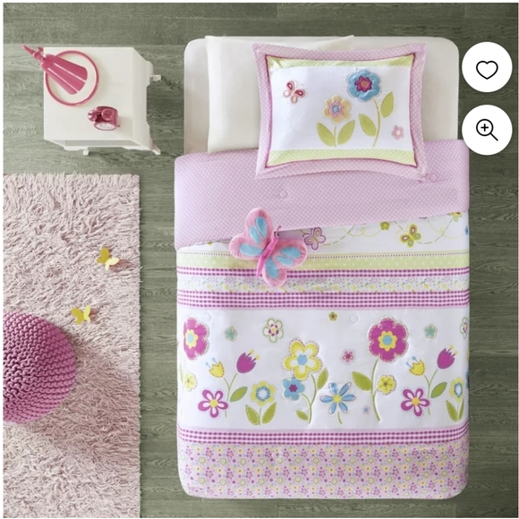 Kids Flower Power TWIN Comforter Set - Picture 6 of 12